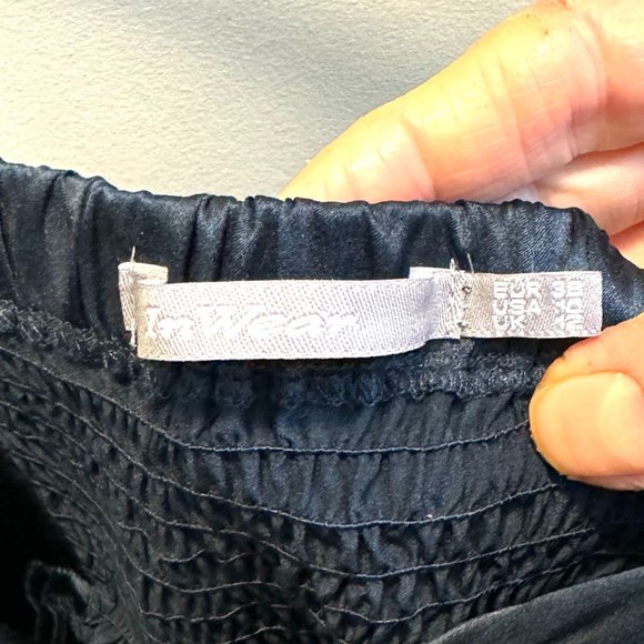 InWear Deep Blue Silk Short Dress W10 - Picture 8 of 12